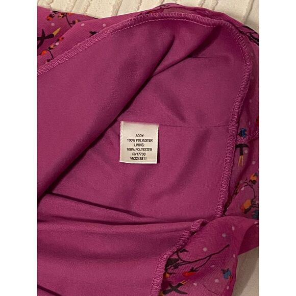 🌺Woman’s Jr Xhilaration SZ M Fuchsia Pink Printed Halter Top🌺 - Picture 2 of 6